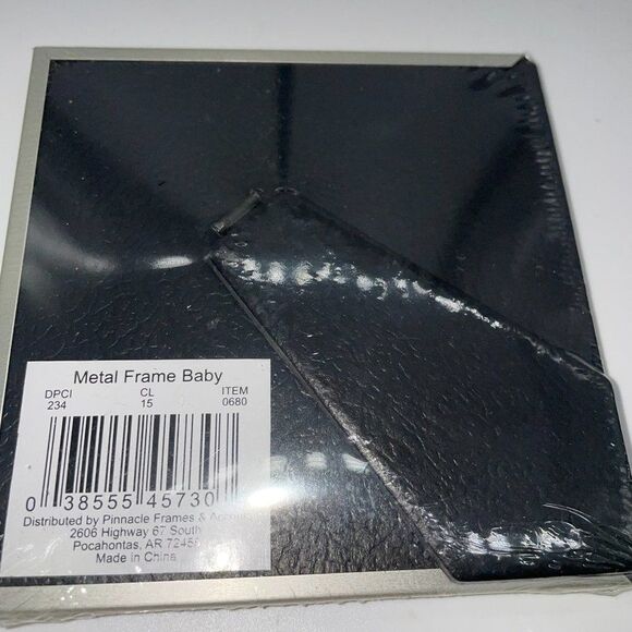 Set of 4 Pinnacle Frames & Accents Metal Frame w/Baby Girl Themes-Stands 4" X 4" - Picture 7 of 7